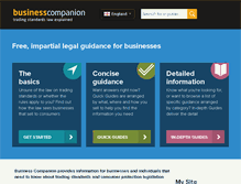 Tablet Screenshot of businesscompanion.info